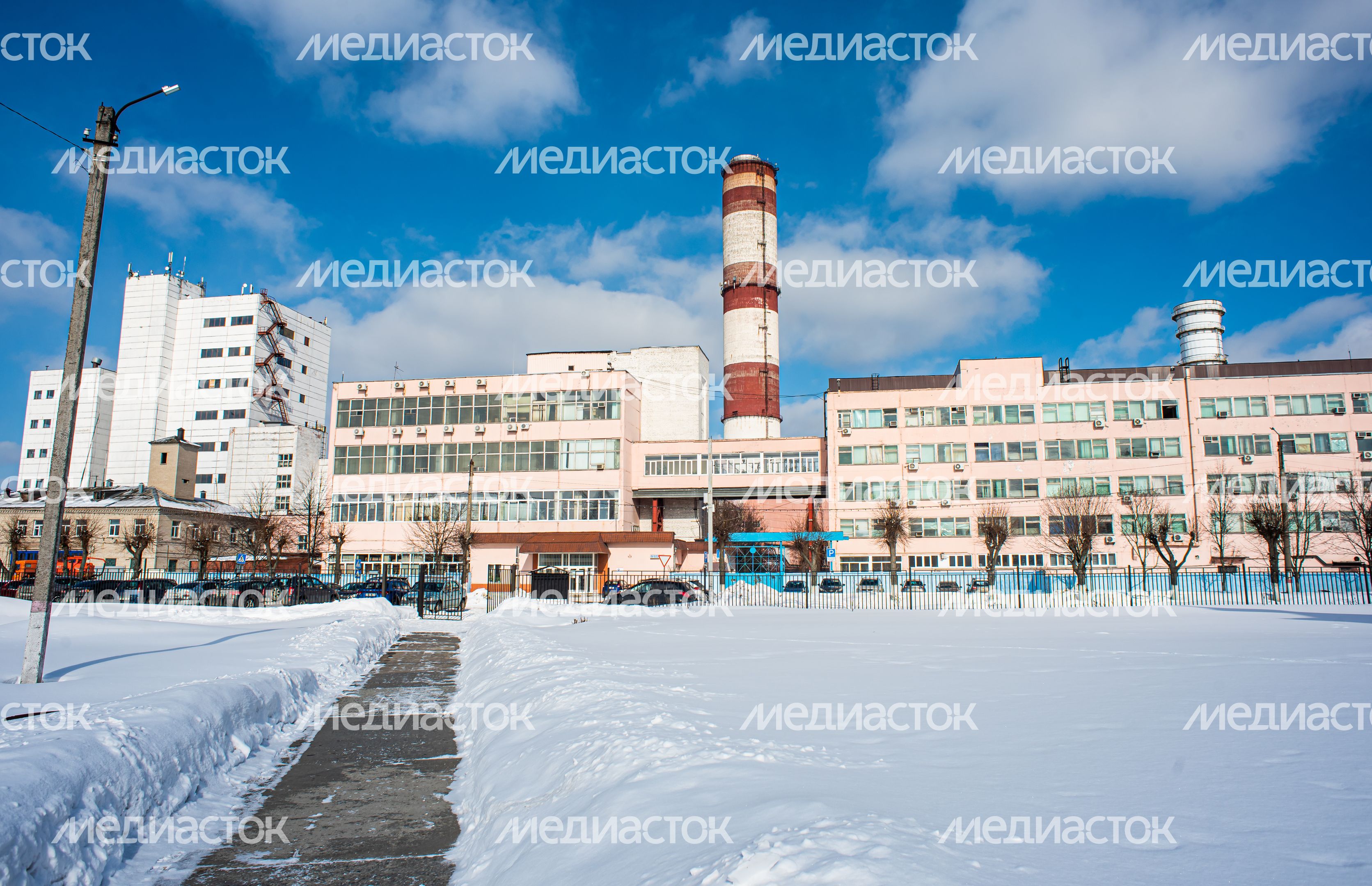 Зимние виды города Электрогорск