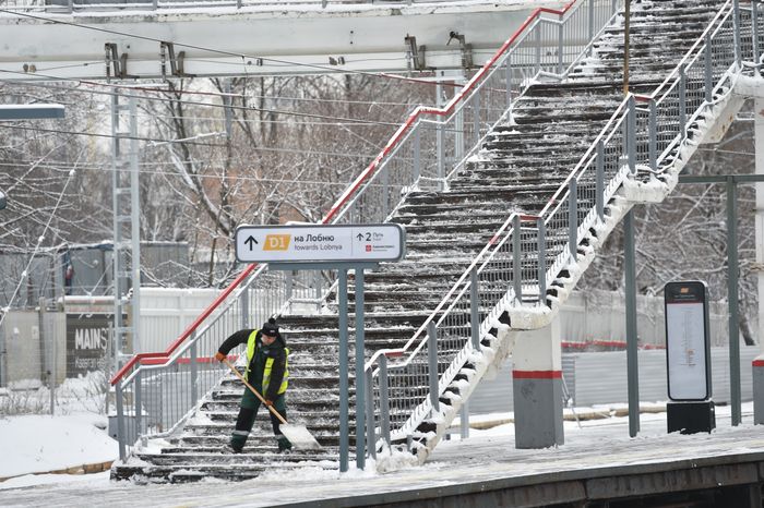 Снежная погода в Москве