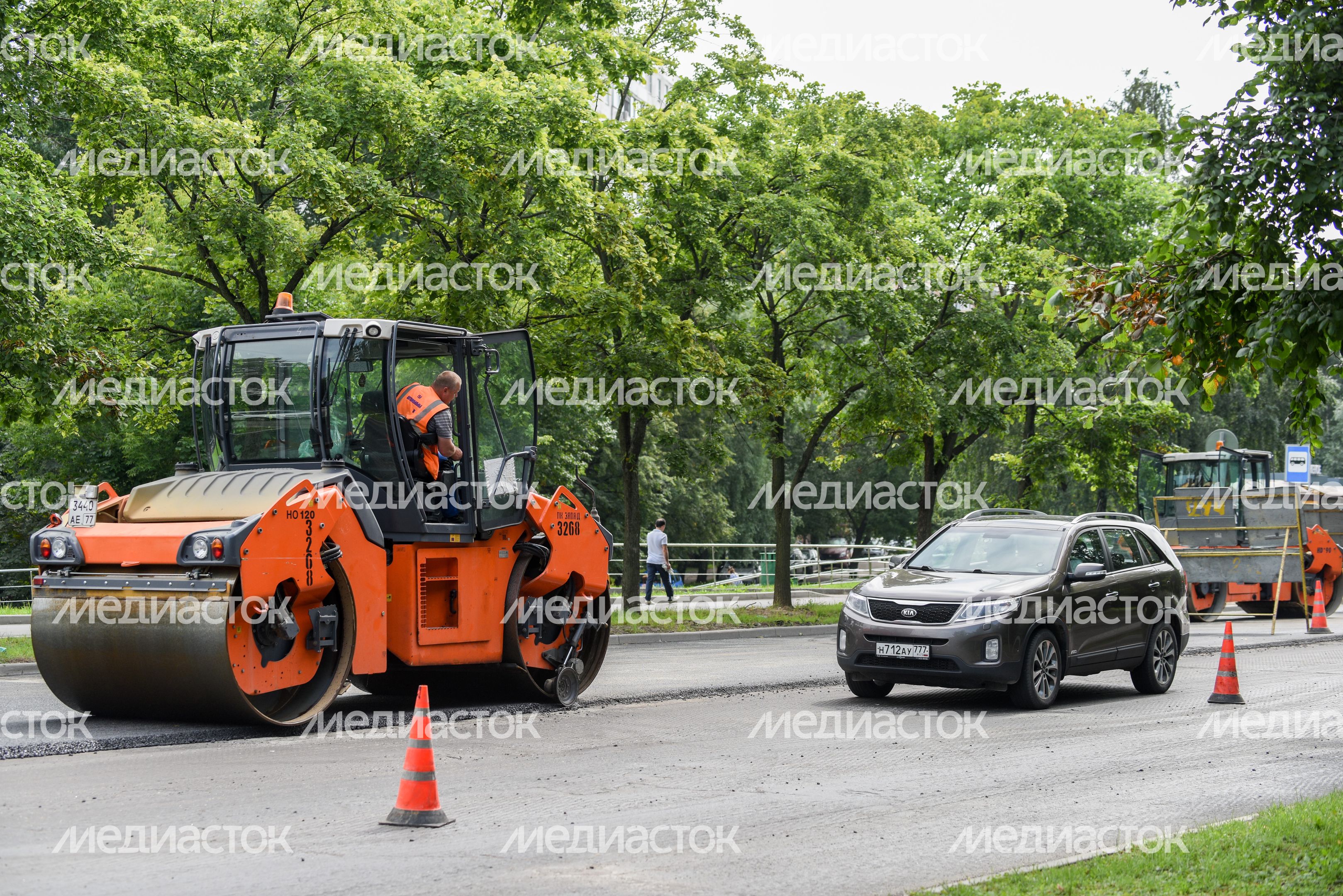 Дорожные работы в Москве
