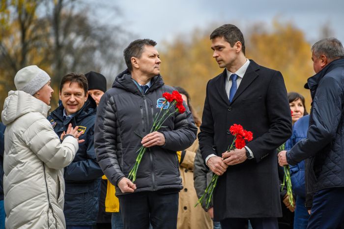Космонавты Олег Кононенко и Николай Чуб