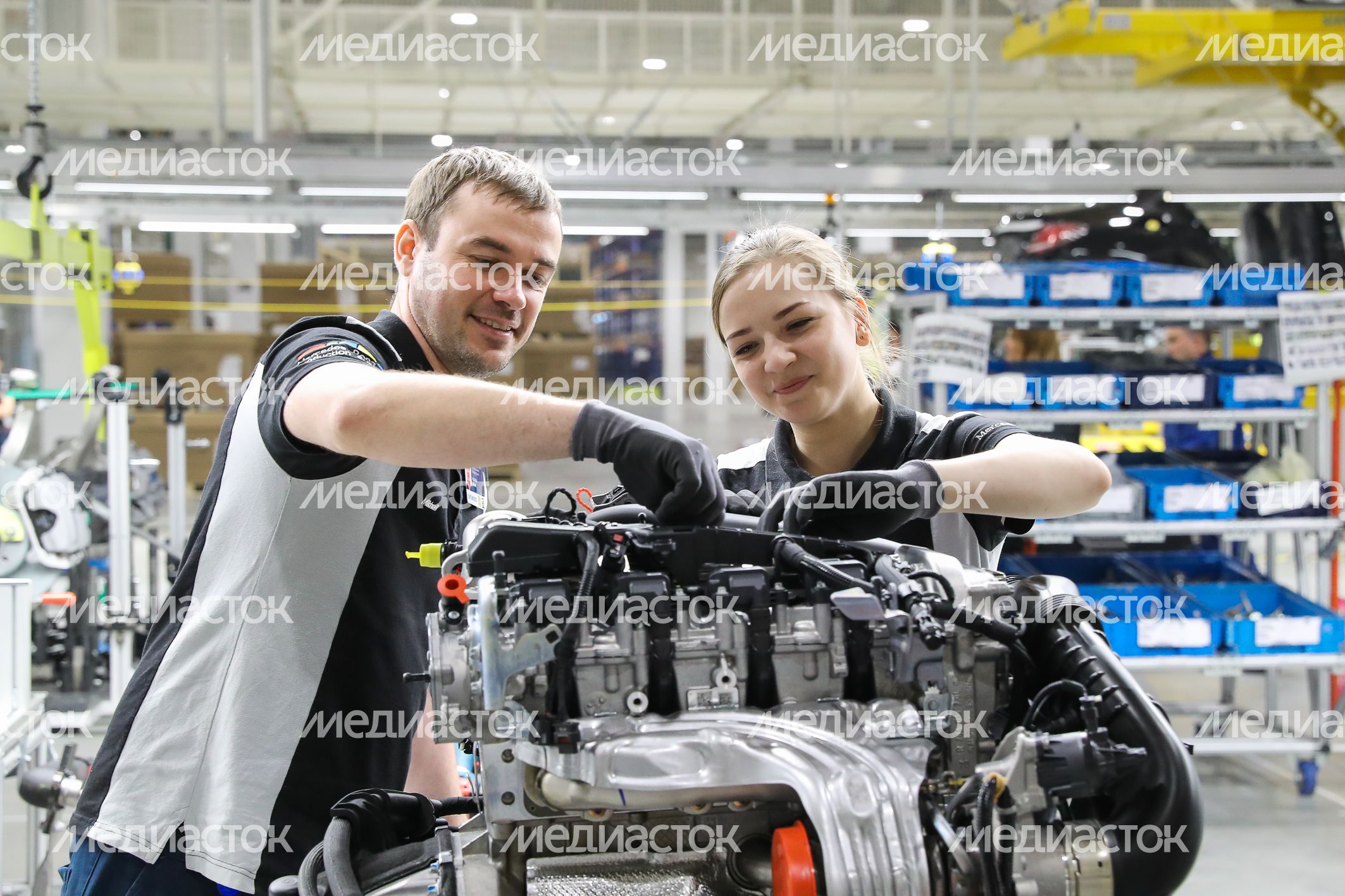 Открытие автомобильного завода Mercedes‑Benz в Подмосковье