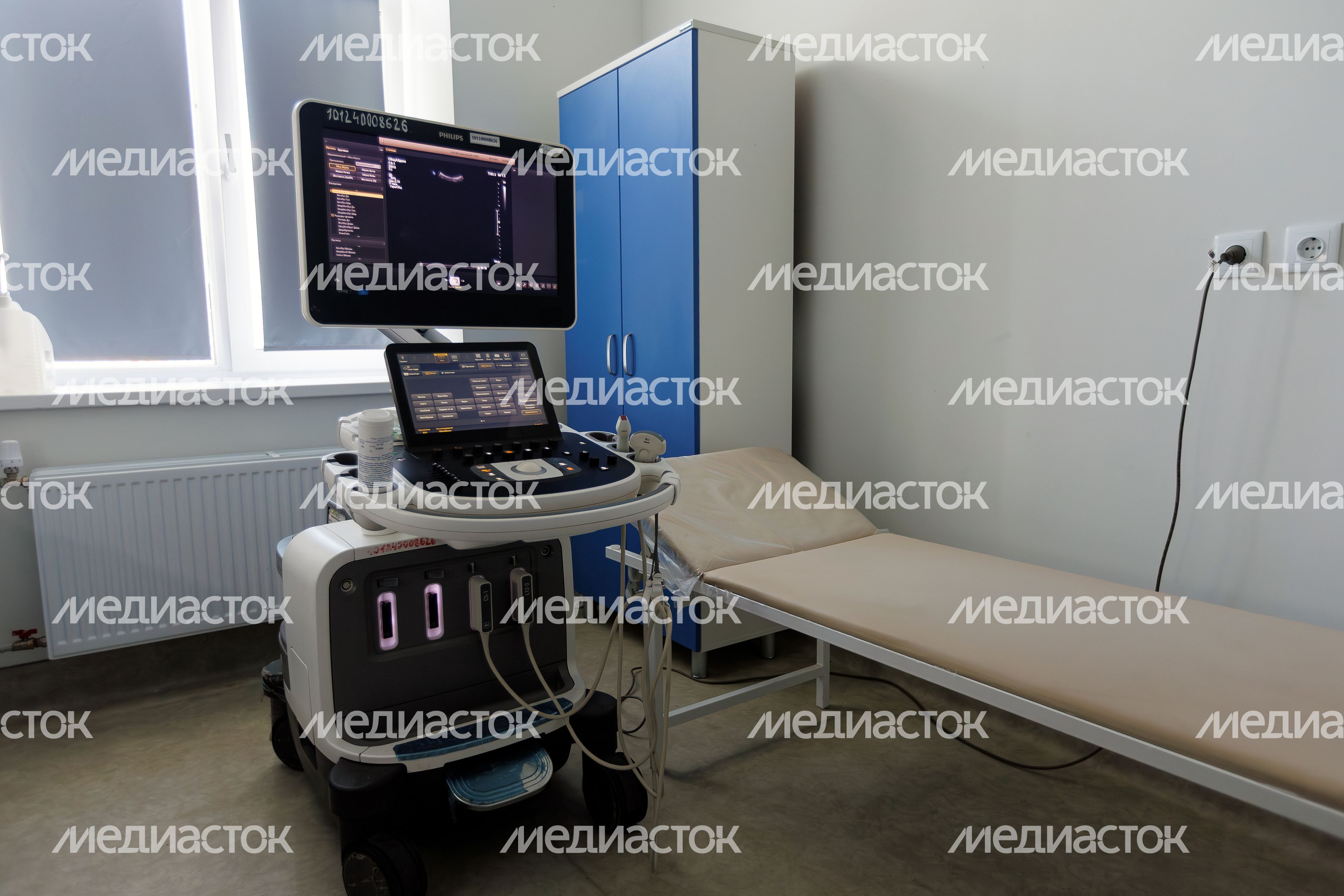 Терапевтический корпус Раменской больницы после капитального ремонта. Кабинет узи Терапевтический корпус Раменской больницы после капитального ремонта. Кабинет узи