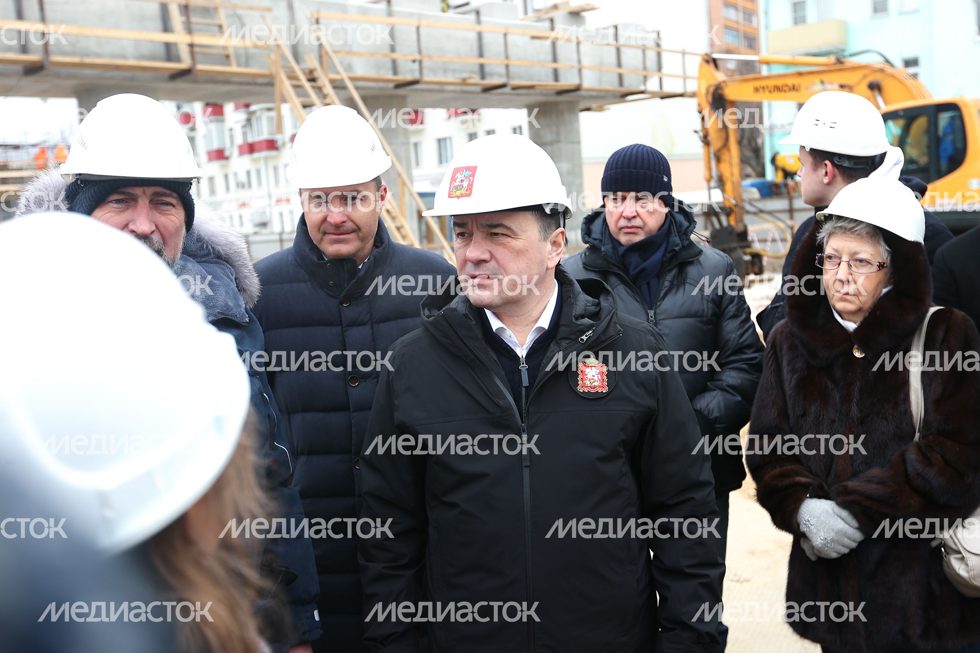 Проверка губернатором строительства эстакады в Люберцах