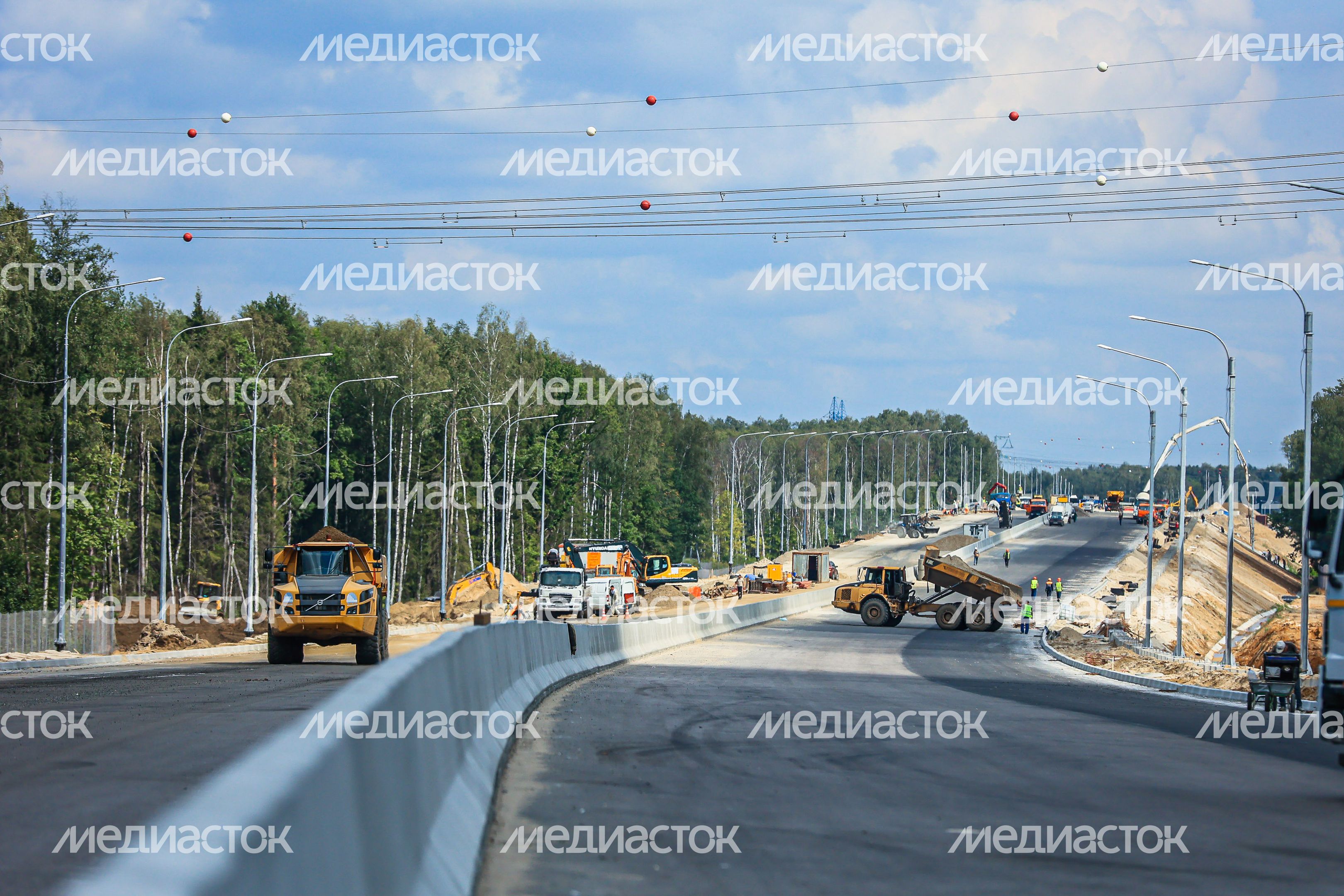 Проверка хода строительства подмосковного участка М-12 «Москва-Казань» Губернатором Подмосковья