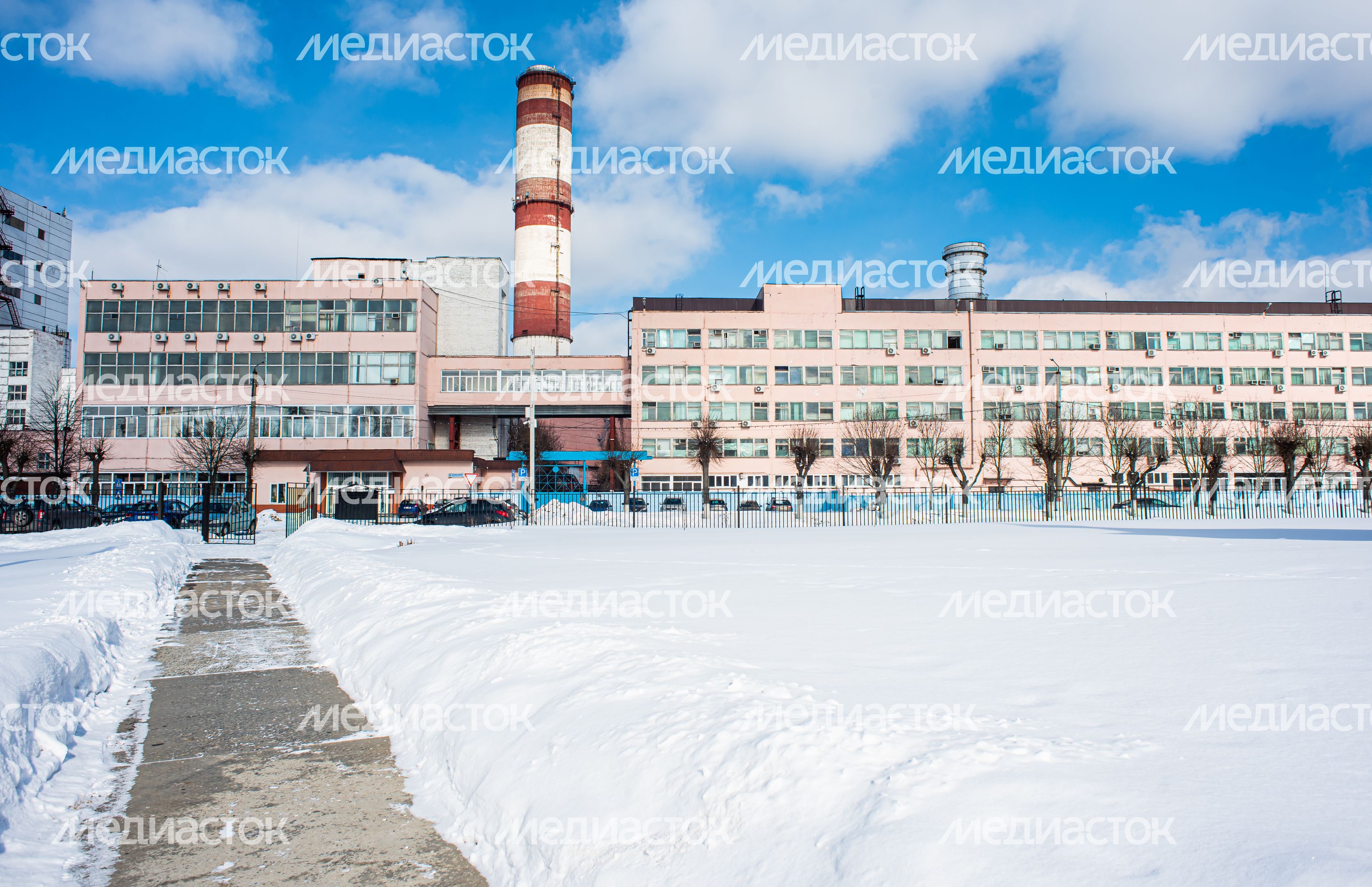 Зимние виды города Электрогорск