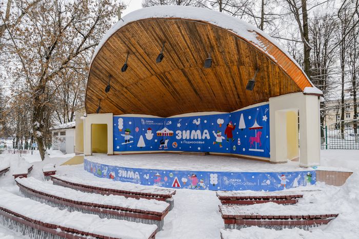 Зимний Центральный парк культуры и отдыха в Видном