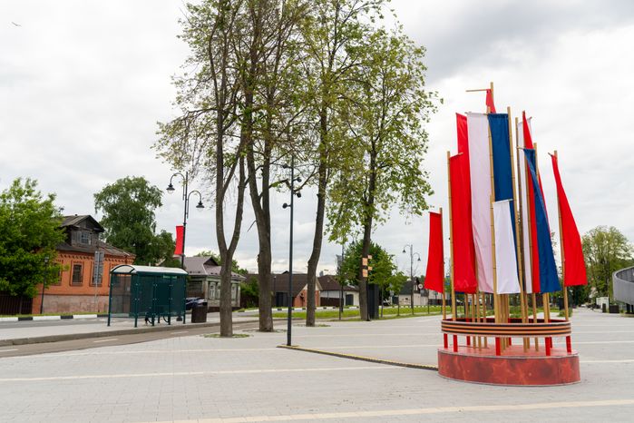 Пешеходная зона улицы Чайковского в Клину
