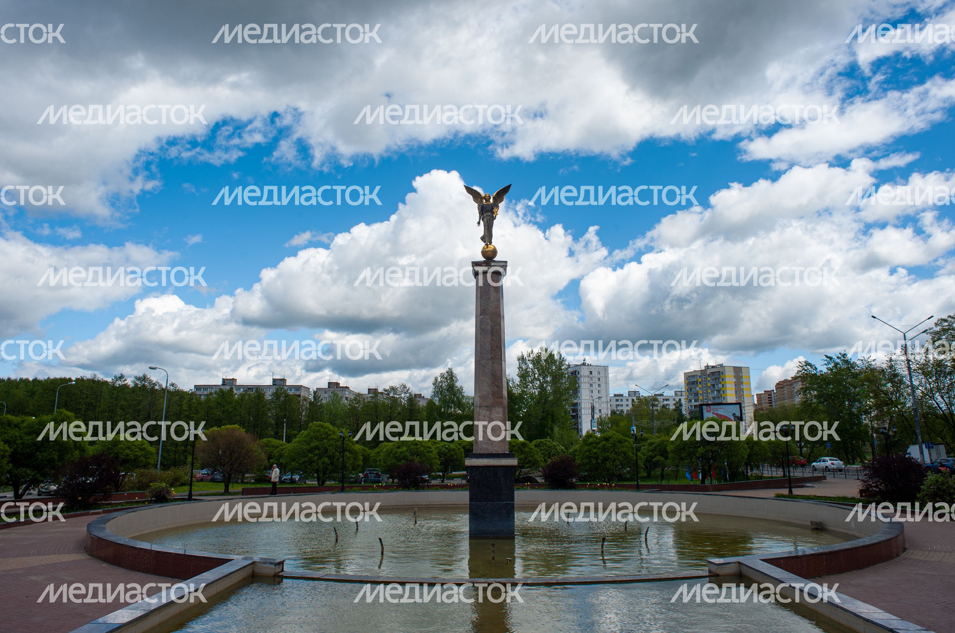 Весенние виды города Пушкино
