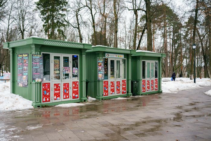 Раменский городской парк культуры и отдыха зимой