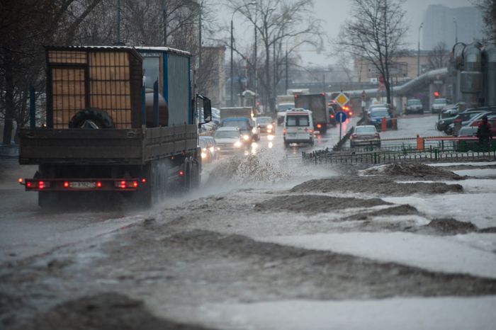 Сильный дождь в Москве