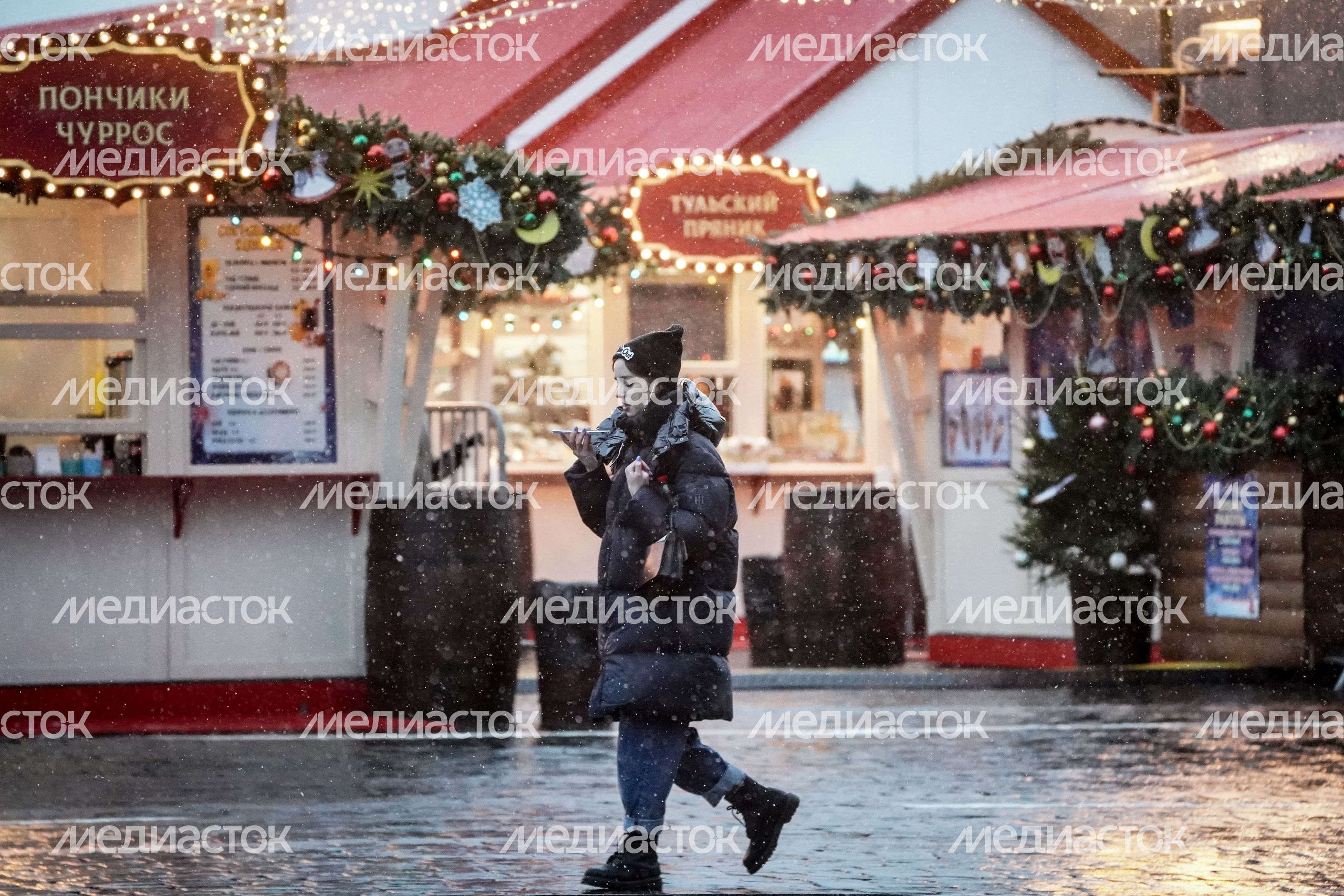 Снегопад в Москве