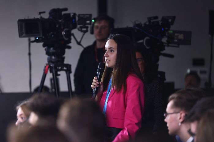 Выступление Губернатора Андрея Воробьева перед участниками «Академии ПМЭФ»