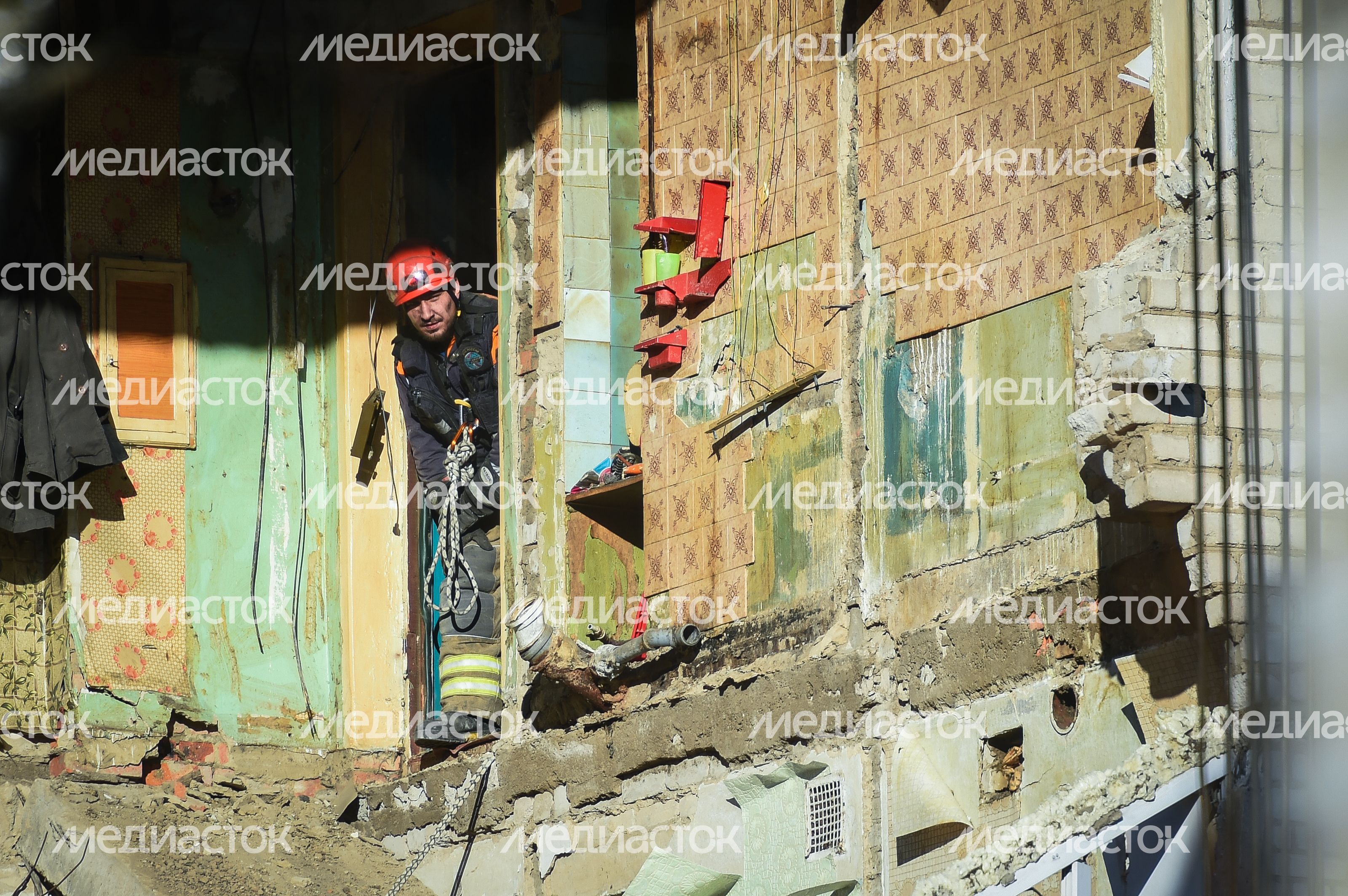 Кадры с места взрыва газа в многоквартирном доме в Орехово-Зуеве