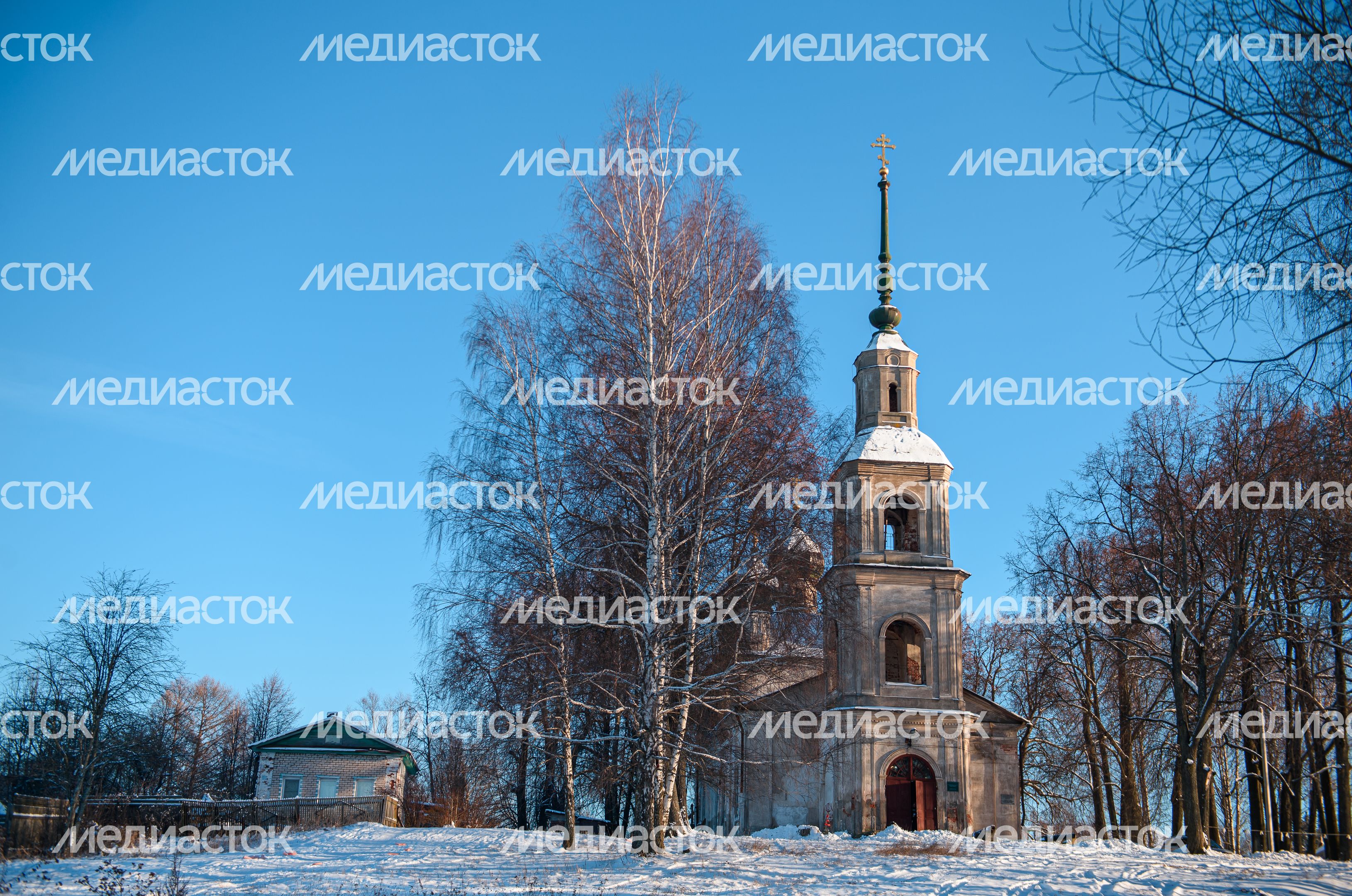 Зимние виды города Калязин