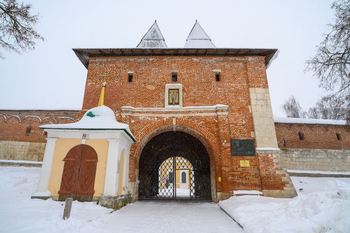 Зарайский кремль зимой