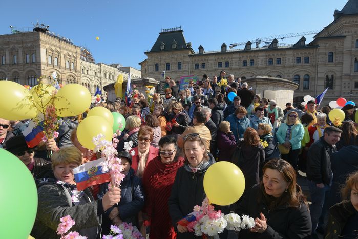 Первомайская демонстрация на Красной площади