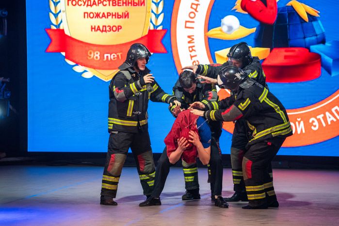 Областной этап конкурса КВН на противопожарную тематику в Ступино