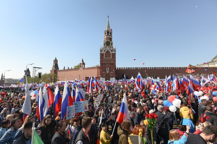 Первомайская демонстрация на Красной площади