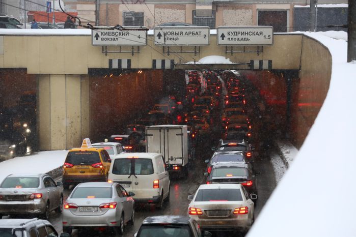Автомобильное движение в Москве