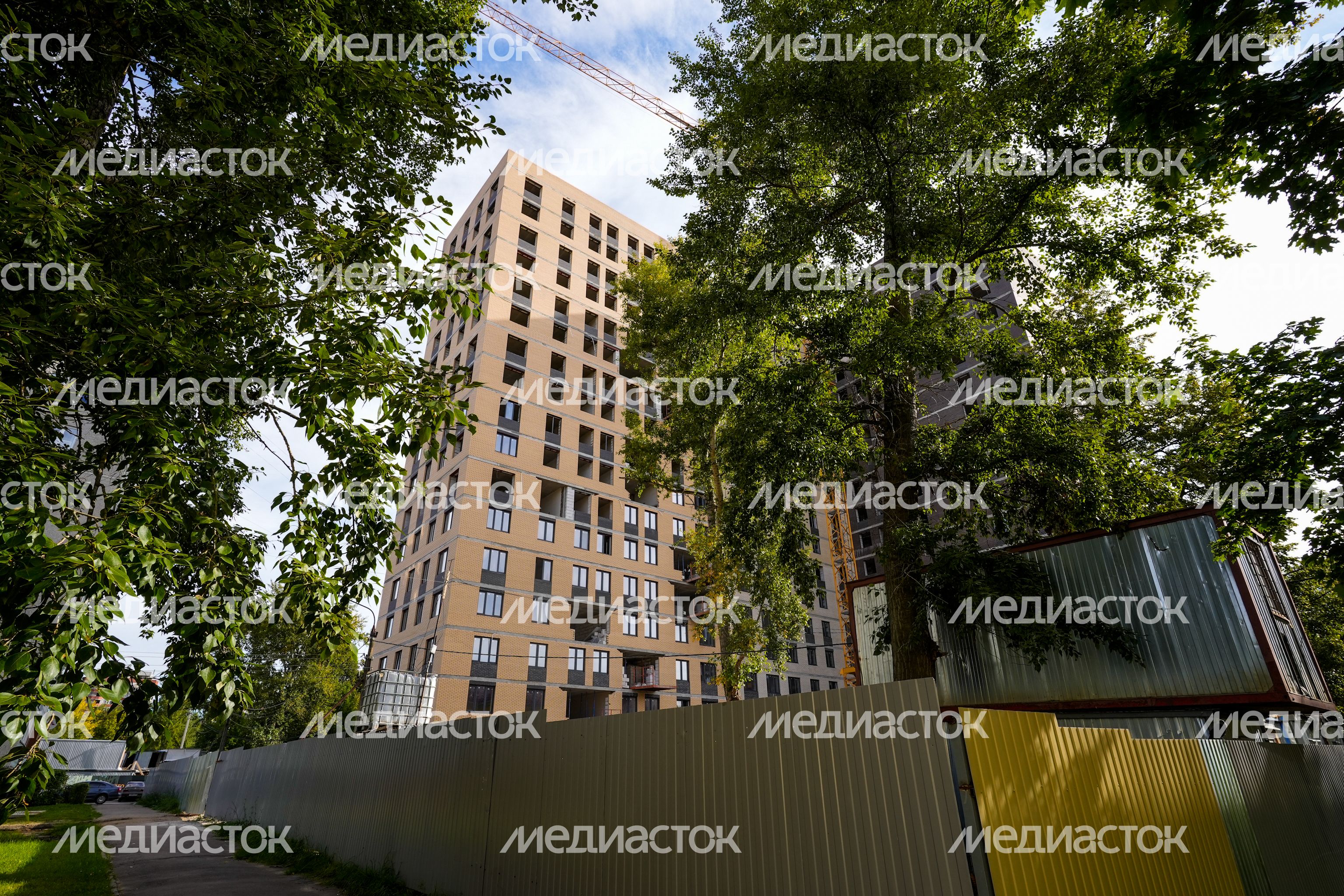 Строящийся МКД на ул. Чайковского в Ступино