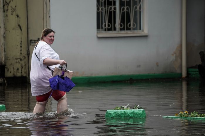 Последствия ливня в Москве