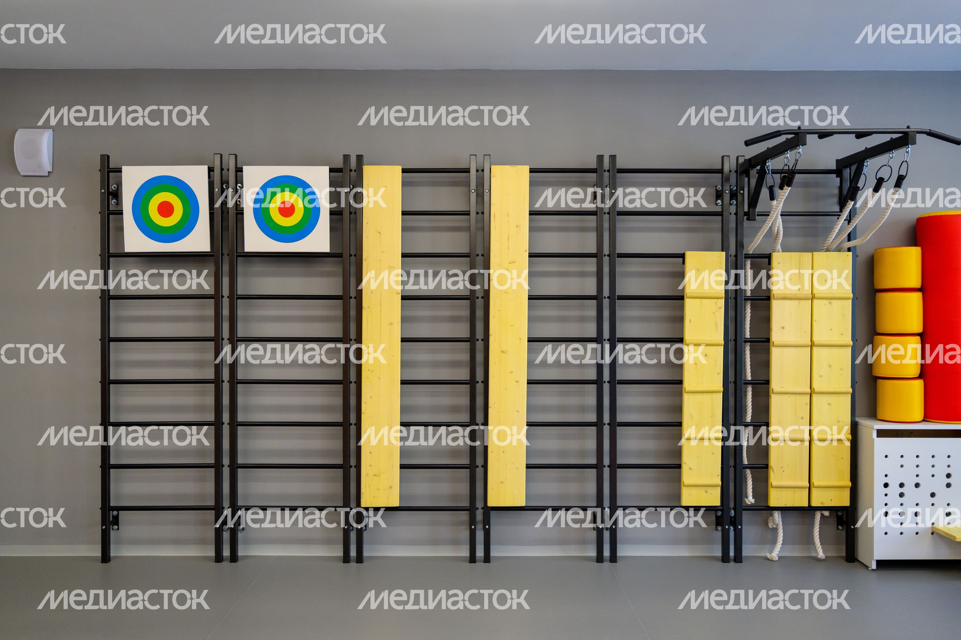Спортивный зал в новом детском саду «Аистенок» в ЖК «Новое Медведково» в Мытищах Спортивный зал в новом детском саду «Аистенок» в ЖК «Новое Медведково» в Мытищах