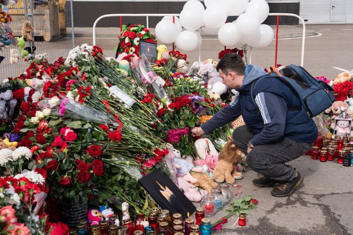 Мемориал памяти погибших в «Крокус Сити Холле» в Красногорске