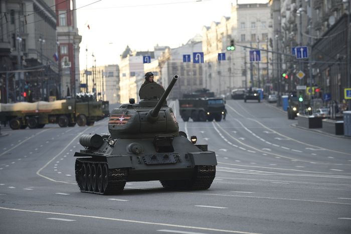 Репетиция Парада Победы на Красной площади в Москве