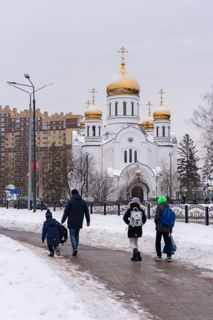 Краснознаменск. Виды города. Зима