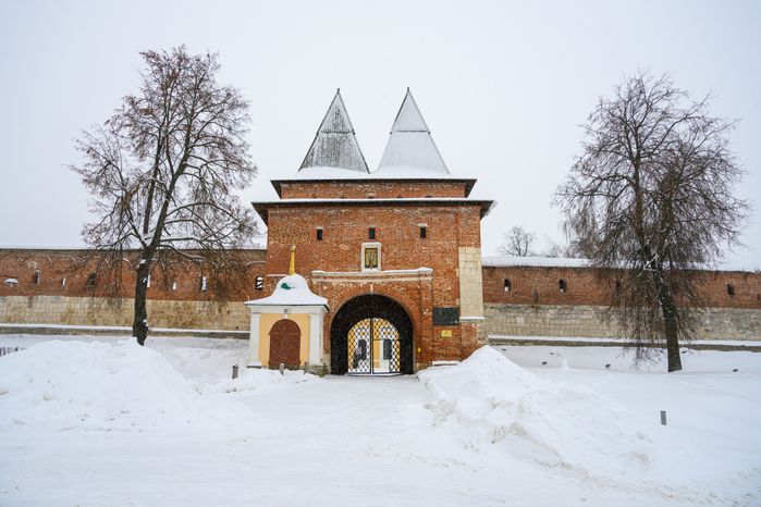Зарайский кремль зимой
