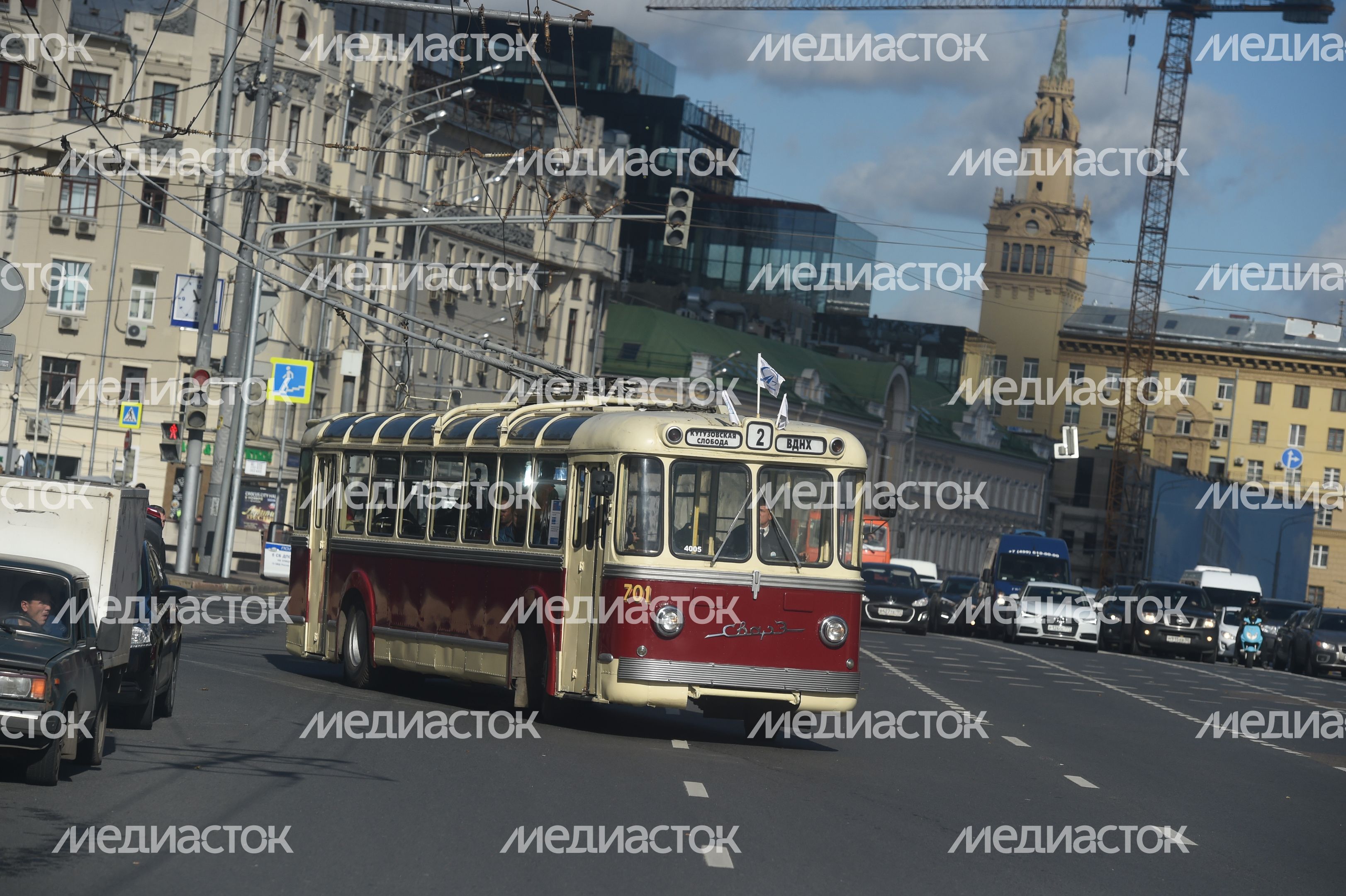 Парад ретро-троллейбусов