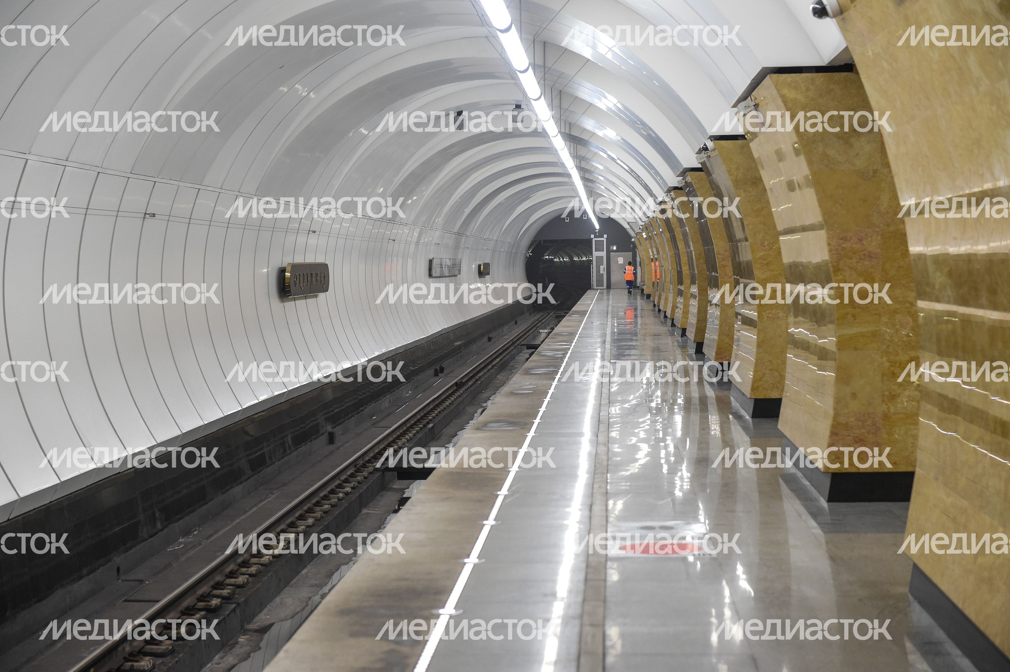 Подтопление станции метро Окружная на севере Москвы