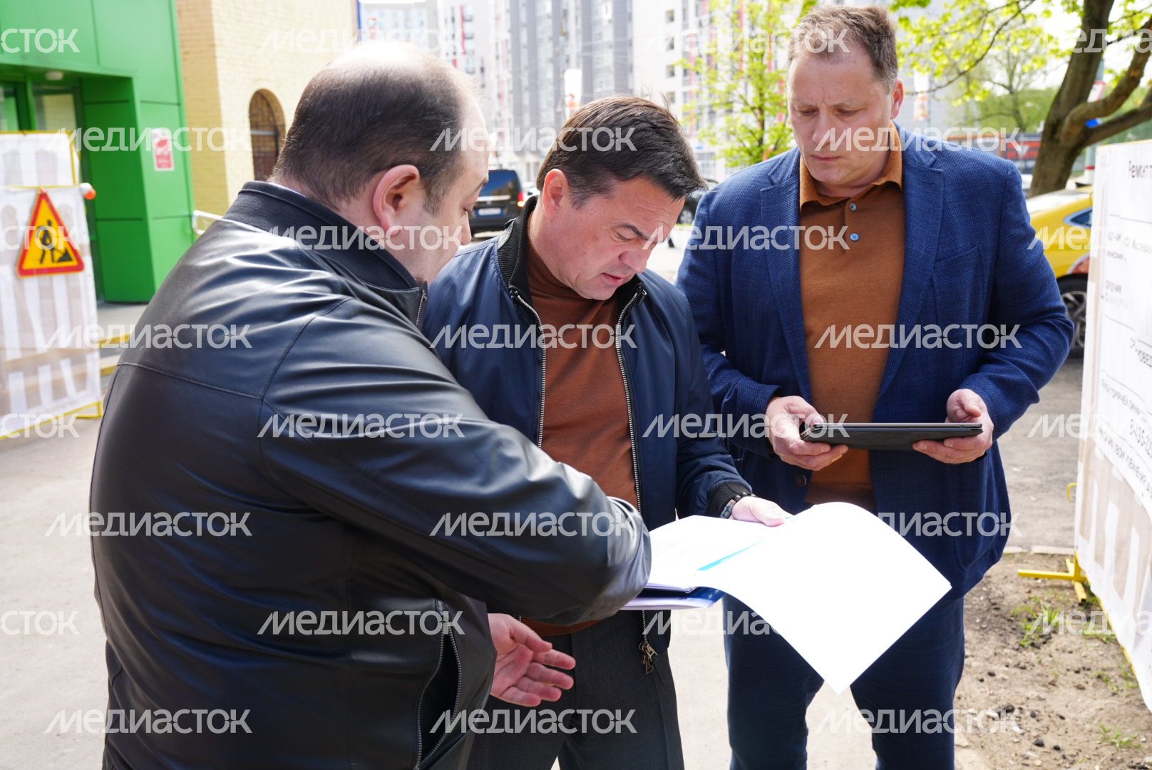 Проверка губернатором ремонта теплосетей в Химках