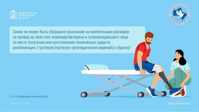 Какие компенсации инвалидам защищены от взыскания горизонталь 03