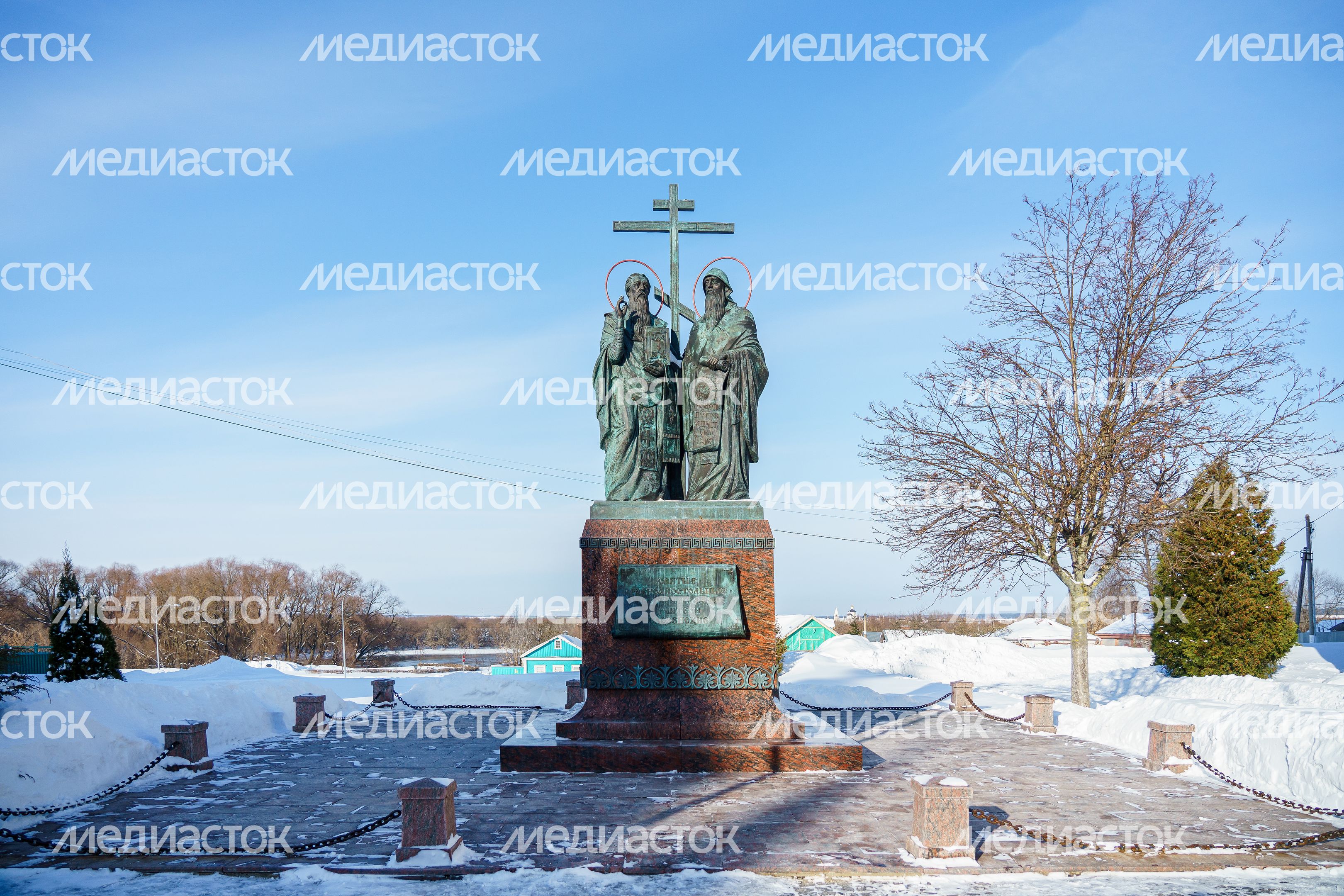 Коломна. Соборная площадь зимой
