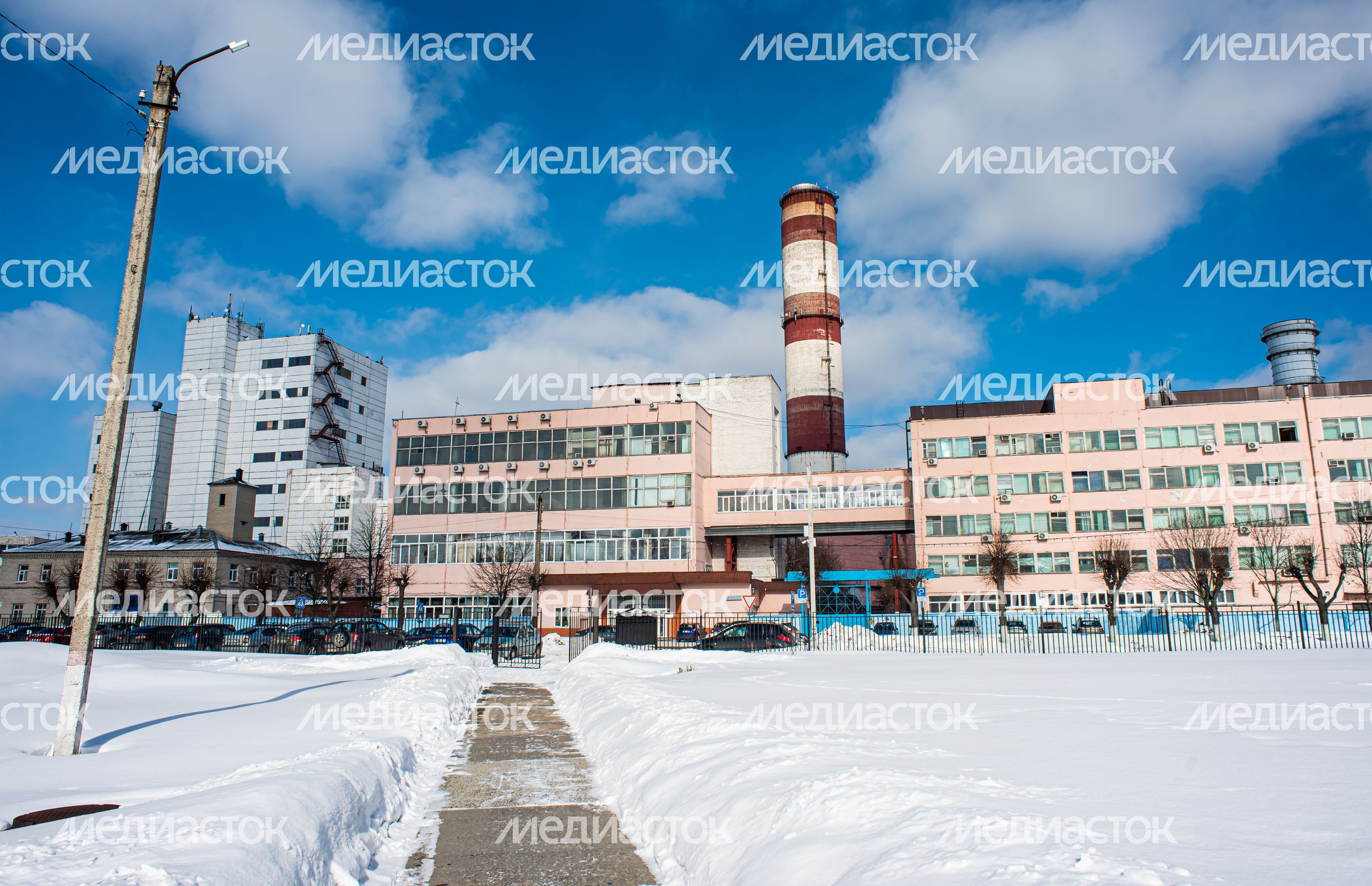 Зимние виды города Электрогорск