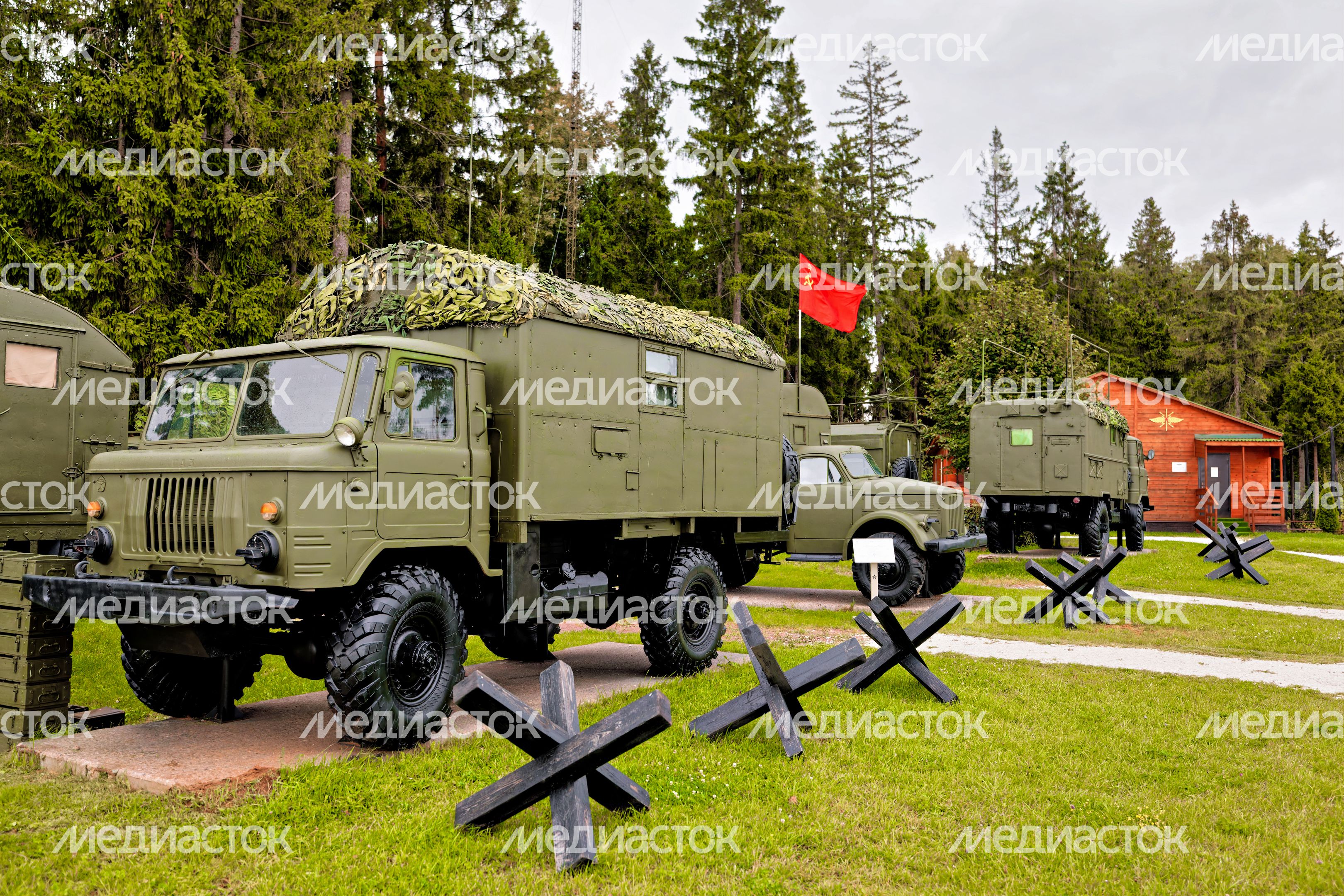 Городок военных связистов у Центра военно-тактических игр в Центральном парке «Патриот» Одинцовского округа