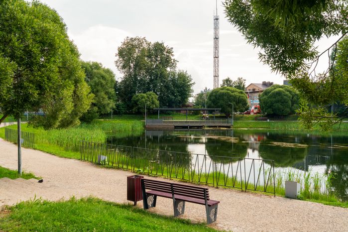 Георгиевский пруд в городе Руза