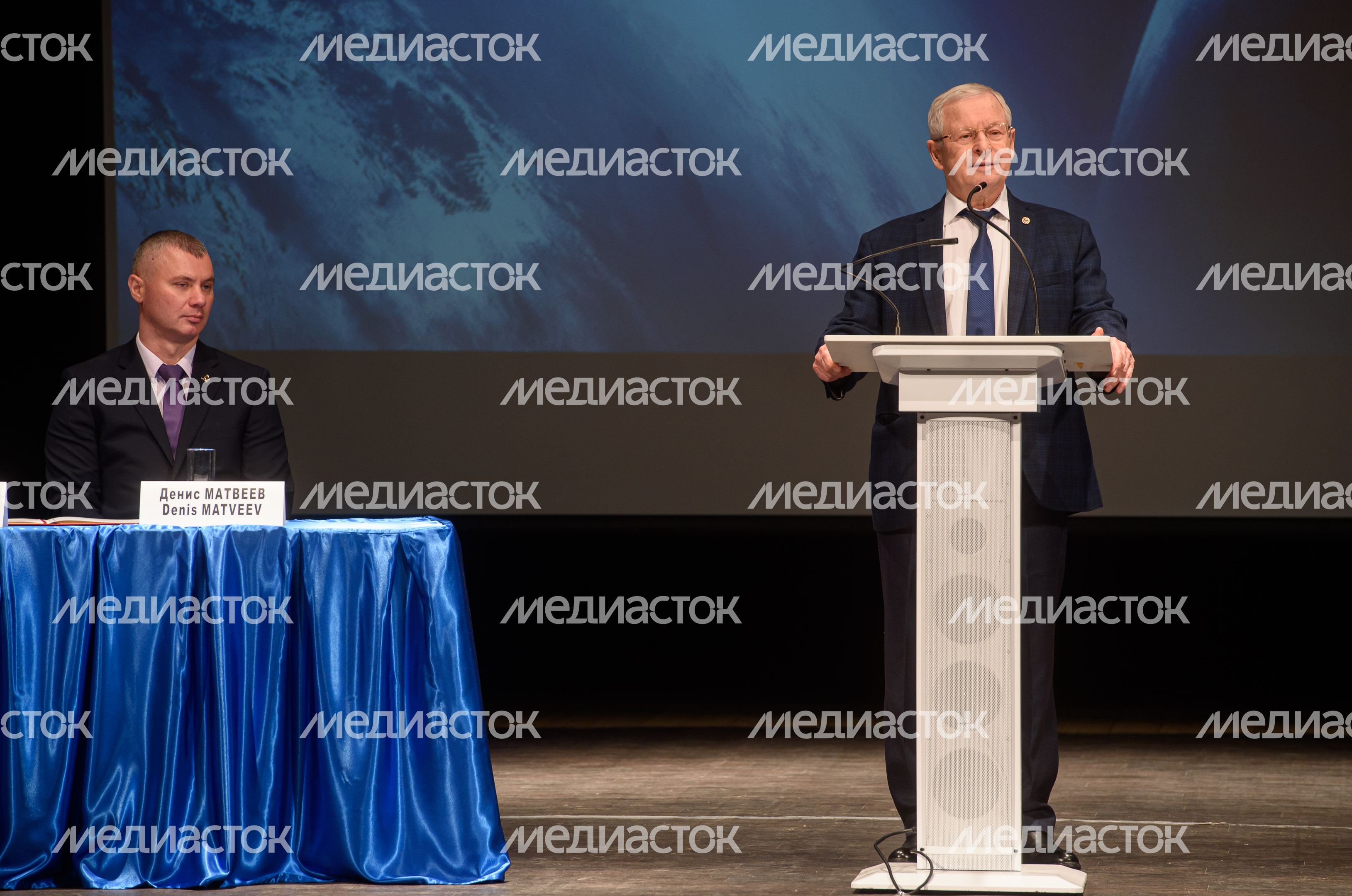 Торжественная встреча космонавтов и астронавтов 67-й длительной экспедиции на МКС