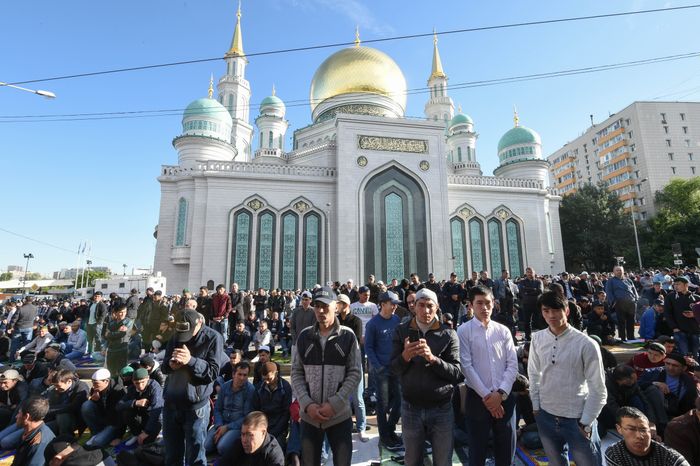 Празднование Ураза‑байрам в Москве в 2018 году