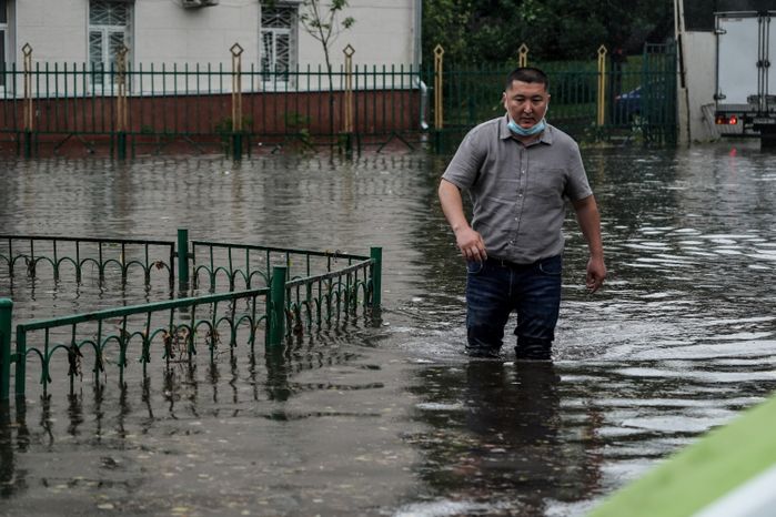 Последствия ливня в Москве