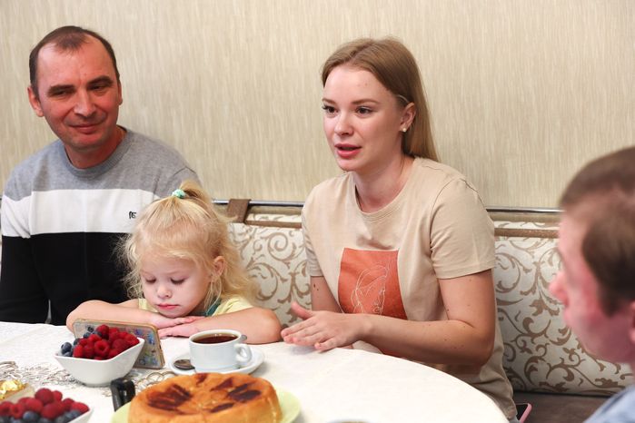 Посещение губернатором семьи мобилизованного в Одинцове