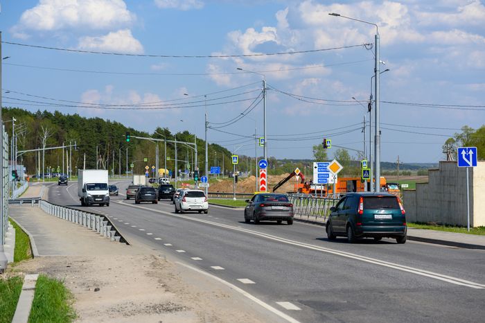 Дорога Калиново – Дракино в Серпухове после реконструкции