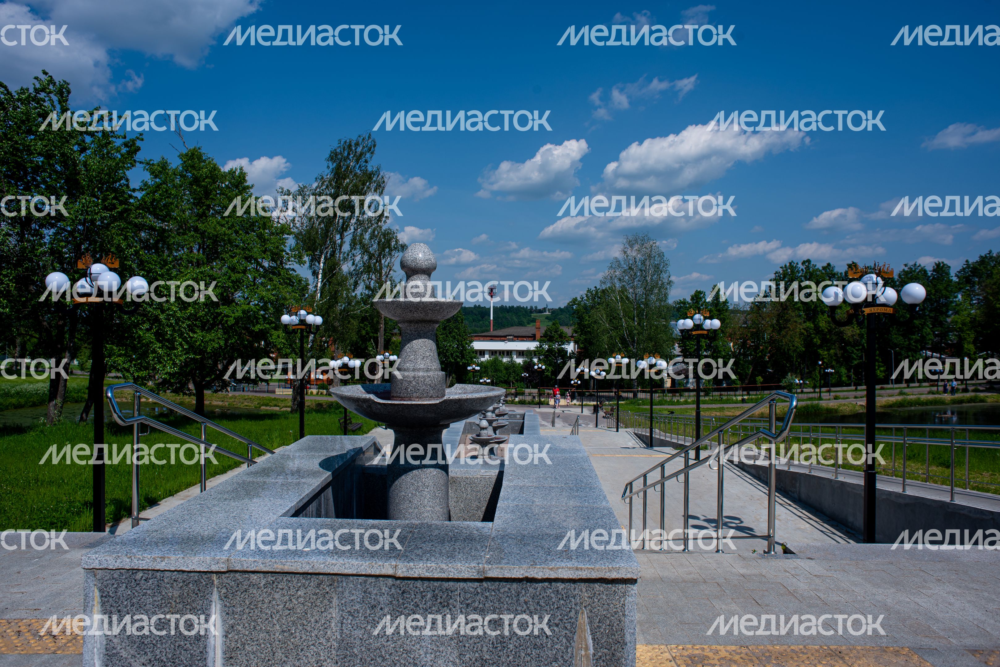 Летние виды города Яхрома