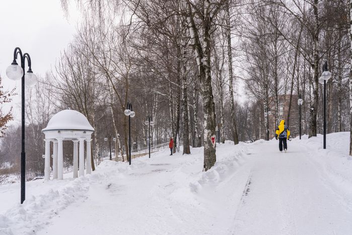 Клин. Парк культуры и отдыха «Сестрорецкий». Зима