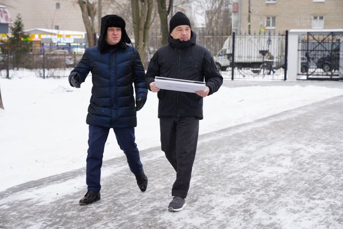 Проверка Губернатором Центрального парка культуры и отдыха в Пушкино