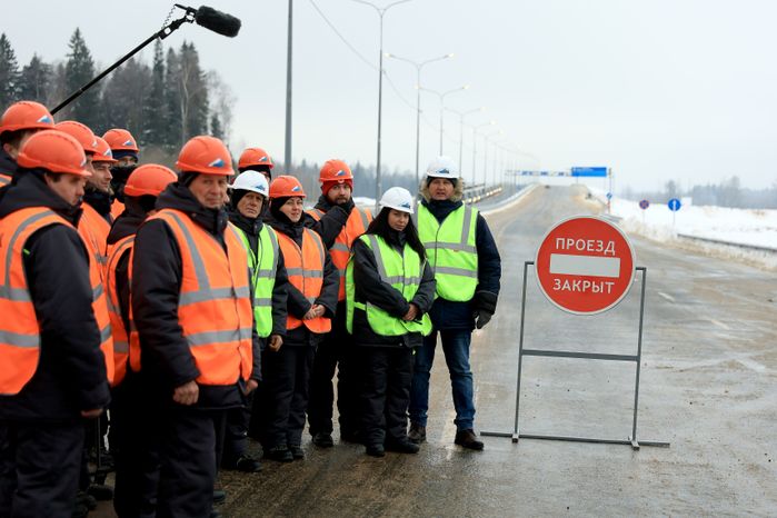 Торжественная церемония открытия дороги в Лобне с участием Губернатора Подмосковья
