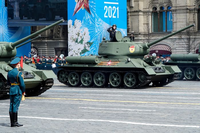Генеральная репетиция парада Победы в Москве в 2021 году