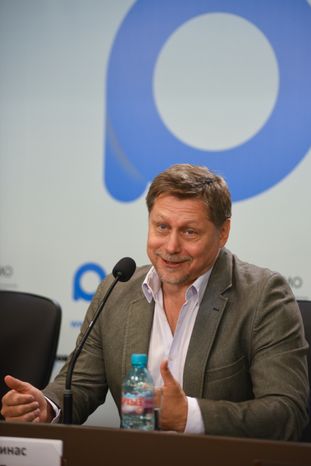 Пресс-конференция Гедиминаса Таранды в РИАМО