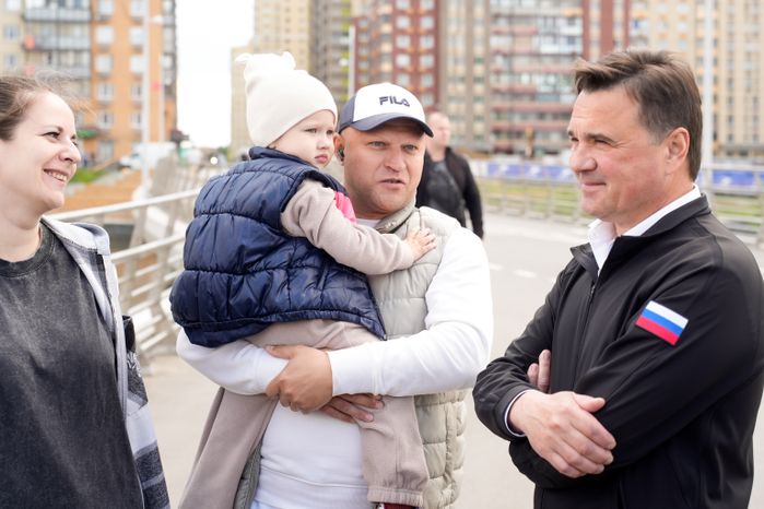 Андрей Воробьев посетил парк "Дружба" на озере Черное в Люберцах